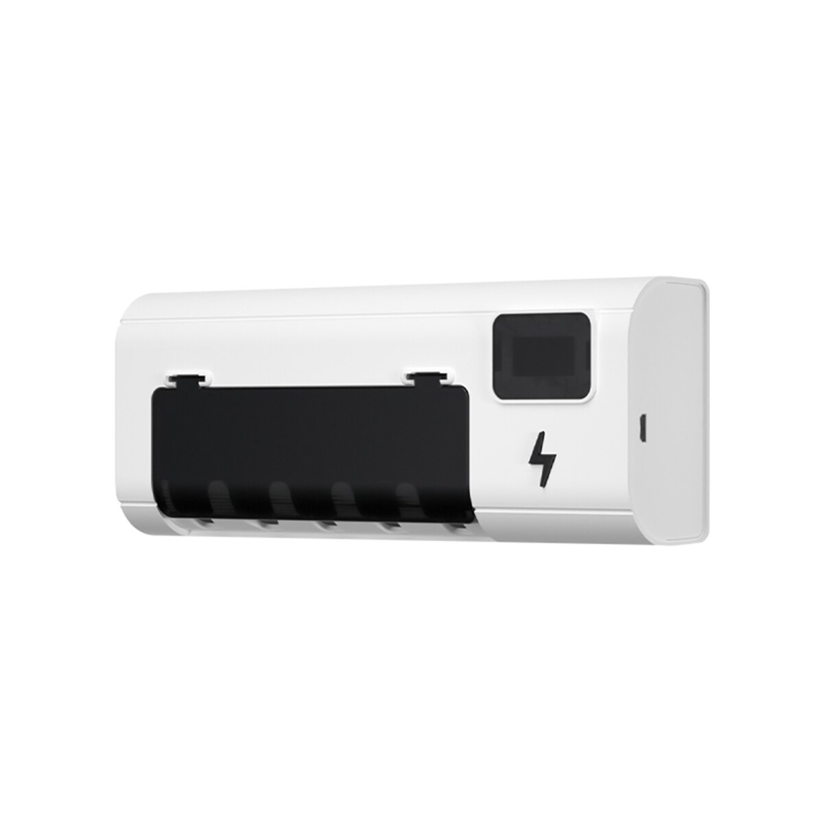 Ultraviolet Toothbrush Sterilizer UV Light Toothpaste Dispenser Sterilizer Wall Mounted Holder Toothbrush Holder Cleaner: Black