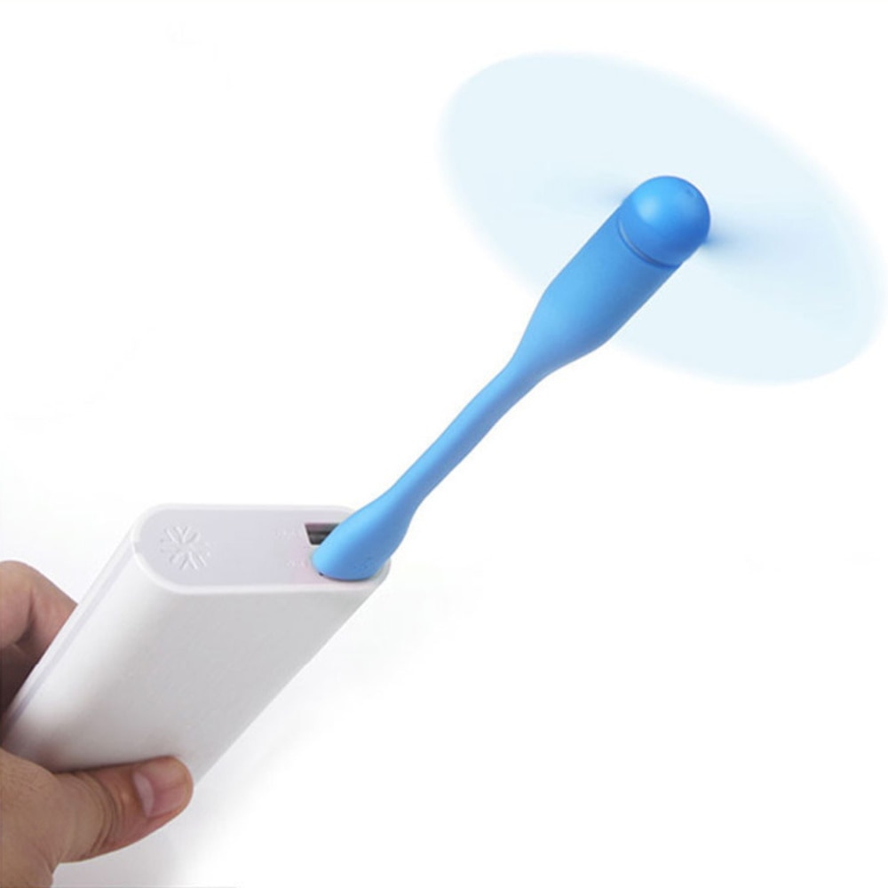 Portable Flexible Mini USB Fan Low Power Bendable Removable For Mobile Power/PC/Laptop/OTG/Charger