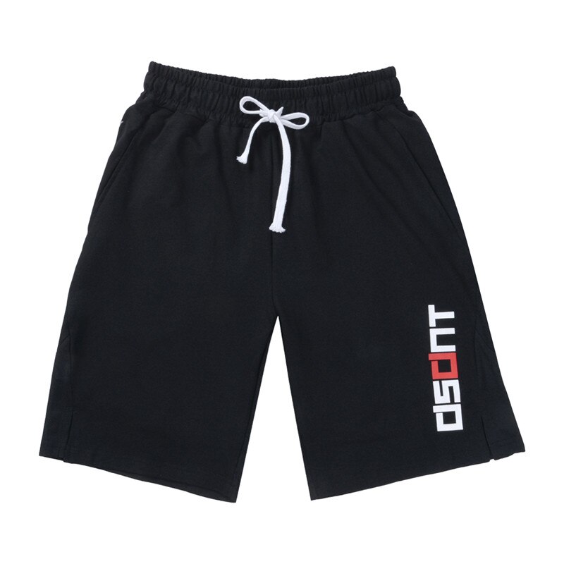 Man Casual Shorts Letter Print Work Out Running Training Wide Loose Fork Five Point Shorts For Men Gym Fitness Exercise Shorts