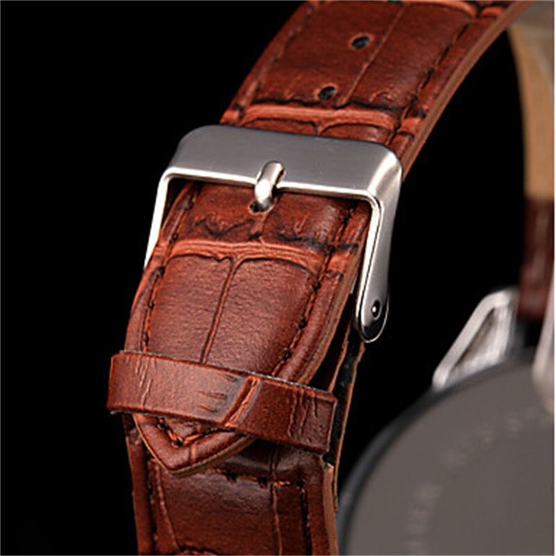 Couple montre Quartz femmes hommes montre bracelet en cuir de luxe montre-bracelet Date affichage robe montres relogio masculino dames montre