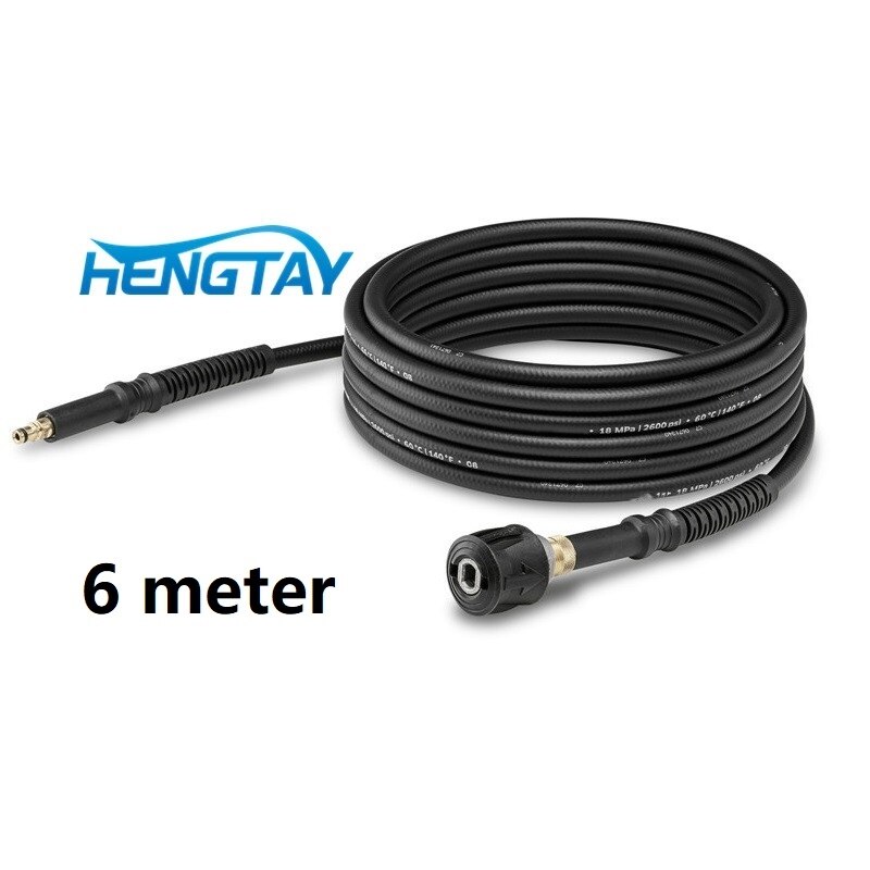 Hengtay 6M-15M High Pressure Hose Quick Connect System for Karcher K2-K7 M22*1.5*14mm/extension: Extension 6m