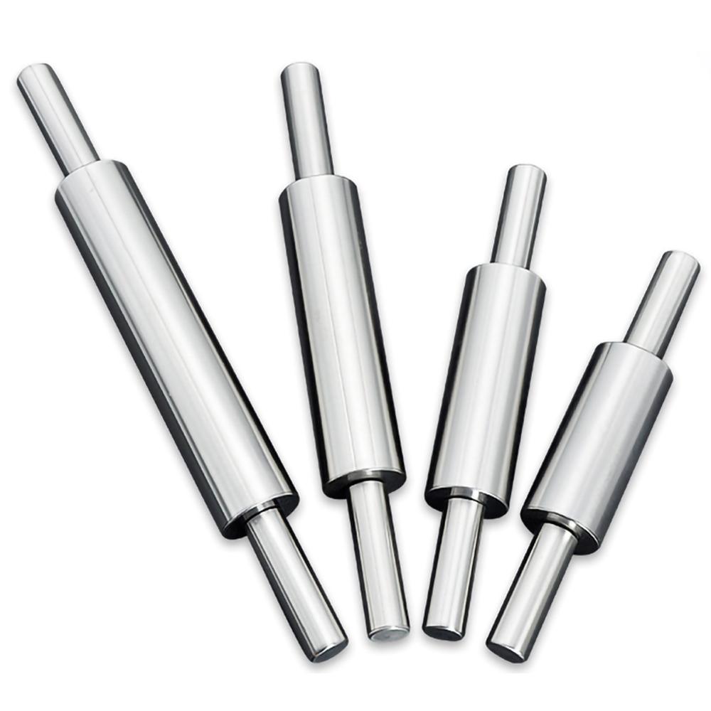 Stainless Steel Christmas Rolling Pin Pastry Pizza Fondant Bakers Roller Metal Kitchen Tool for Baking Dough Pizza Pie Cookies