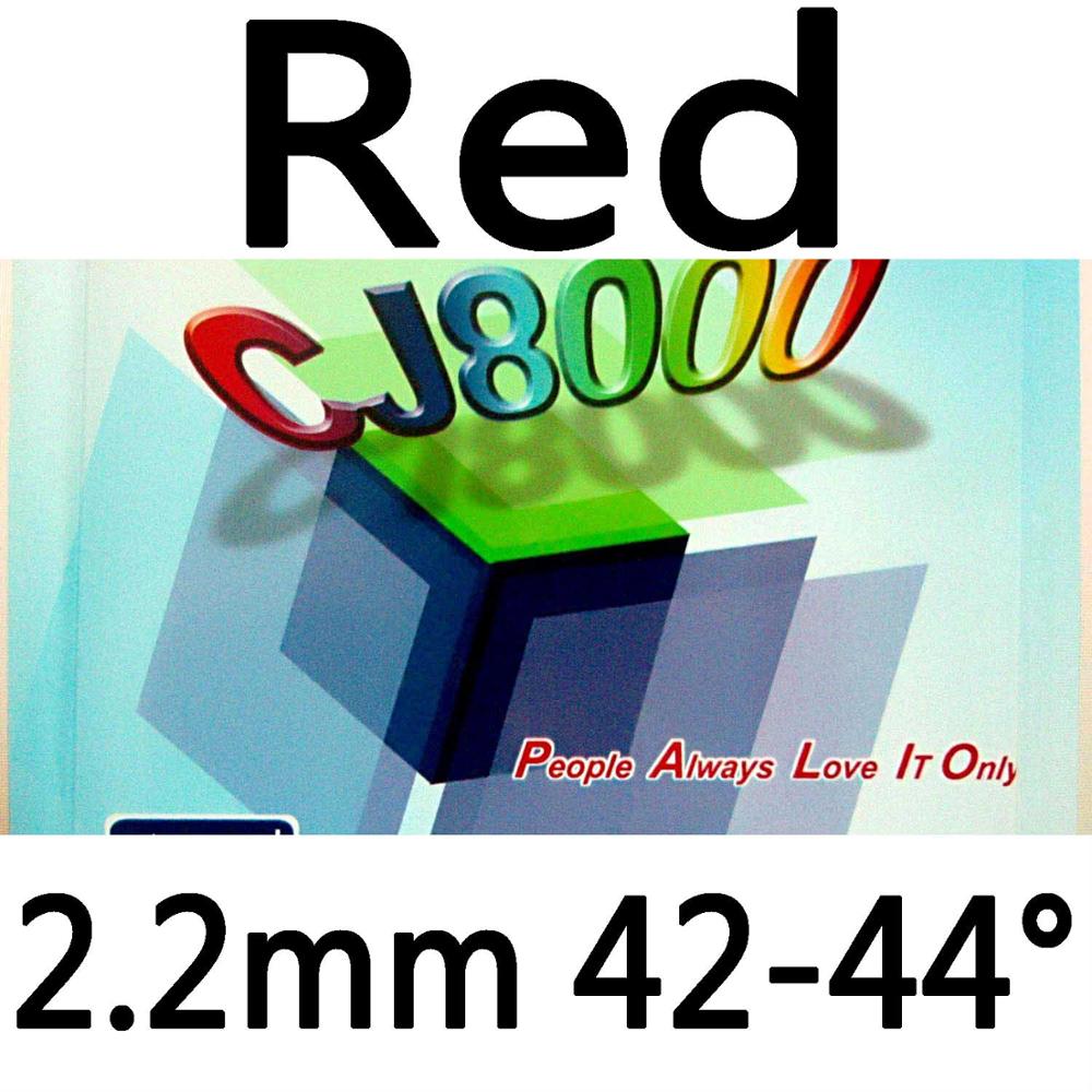 Original Palio CJ8000 (CJ 8000, CJ-8000) 42-44 (BIOTECH) pips-in table tennis / pingpong rubber with sponge: Red 2.2mm H42-44