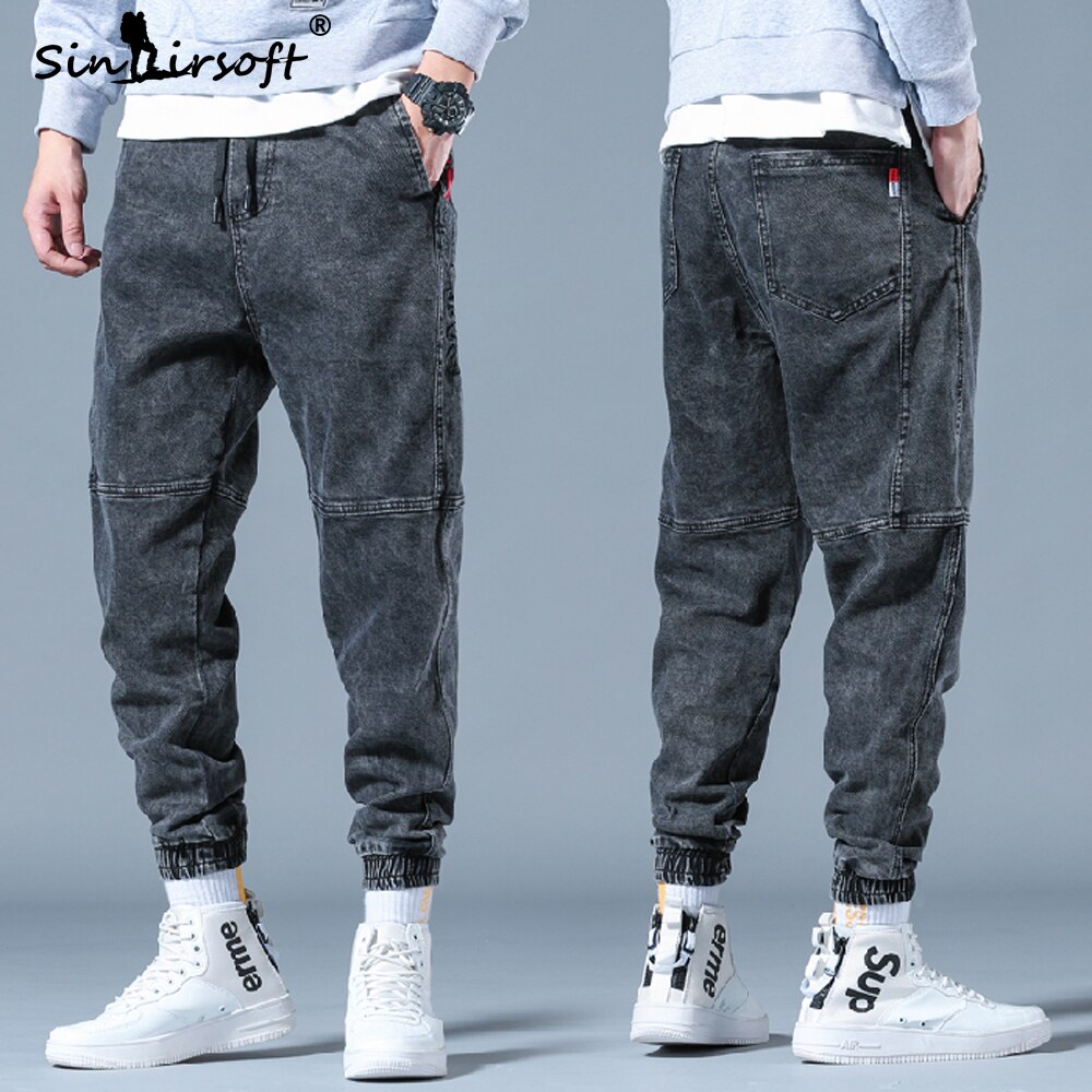 D.S Borduren mannen Cargo Broek Losse Katoenen High Street enkellange Kleine Voet Potlood Broek Mannelijke Herfst broek 28-42