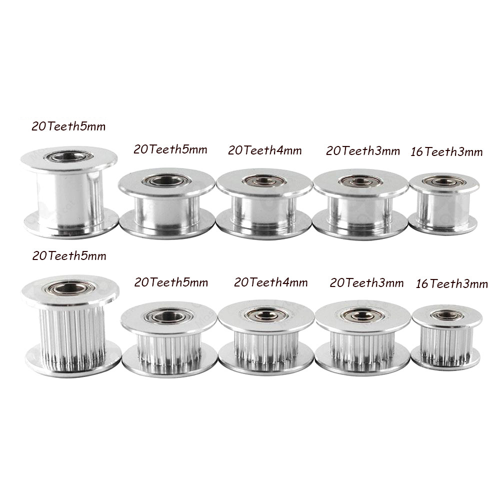 GT2 Koło pasowe rozrządu 16/20 Otwór koła zębatego 3/5 mm Aluminiowa szerokość zębów przekładni 6/10 mm Części do drukarek 3D do części Reprap
