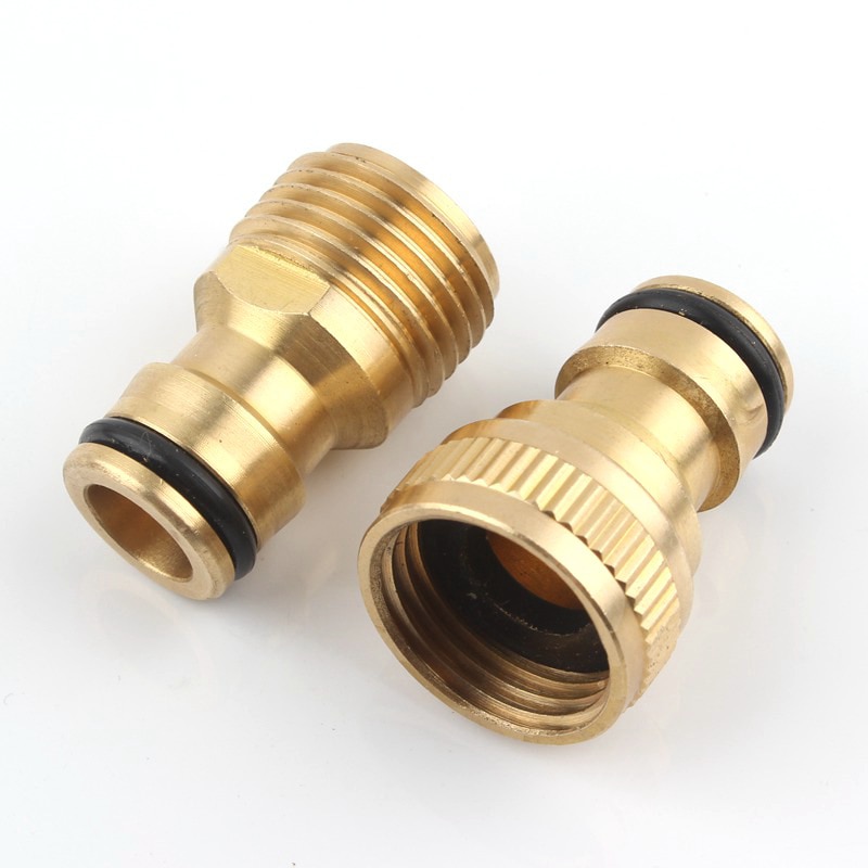 1/2" Female Male Thread Brass Quick Connector Water Tap Faucet Nozzle Joint 16mm Hose Adapter Air Pump Garden Irrigation Fitting