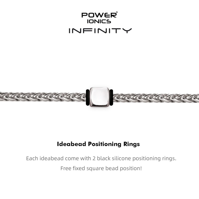 Power Ionics INFINITY Series nuova catena cubana alla moda 5mm uomo donna gioielli moda salute bracciale in germanio regali incisi gratuiti