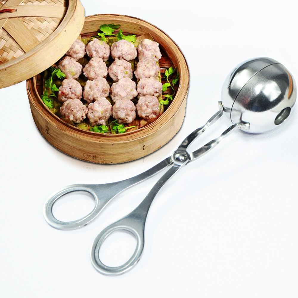 304 Stainless Steel Multifunction Meatball Maker Meatball Mold Meat Ice Cream Ball Croquettes Mold Kitchen Meat Tool