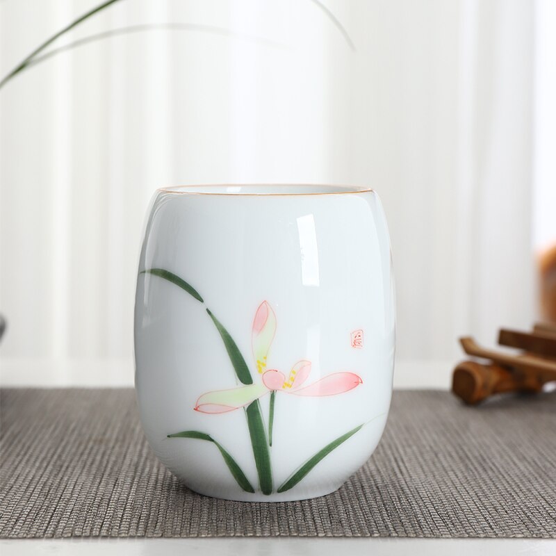 CHANSHOVA tasse à thé en céramique H271 | Motifs multiples traditionnels de Style chinois, tasse à thé en porcelaine blanche de 190ml: 13