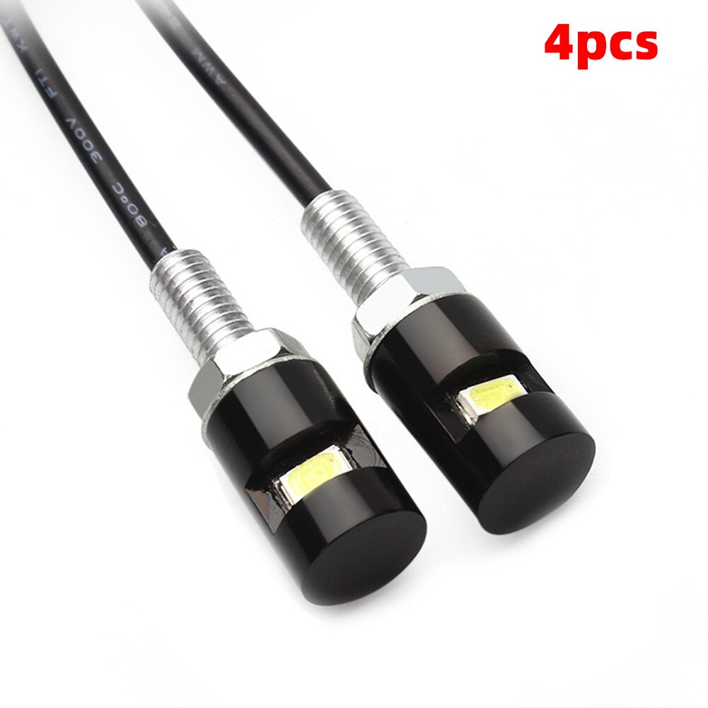 4Stck Universal- Auto Helle 5630LED Motorrad Metall Lampen Schraube Bolzen Lampe hoch Energie SMD 12V Lizenz Platte Lichter langlebig Styling