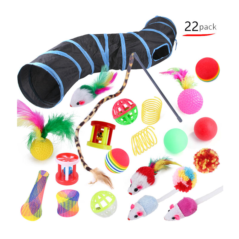 Ensemble Tunnel pour Chat Jardin Solide Jouet Kedi Tüneli amusant pour animaux de compagnie, Tunnel pour chien, jouets pour chats, fournitures interactives jeu pour lapin