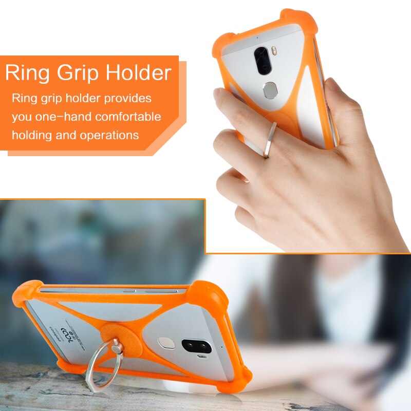 Blackview BV7000/Pro funda giratoria funda del teléfono del anillo para Blackview BV6000s funda Universal suave Blackview BV4000 BV5800 BV6800 pro