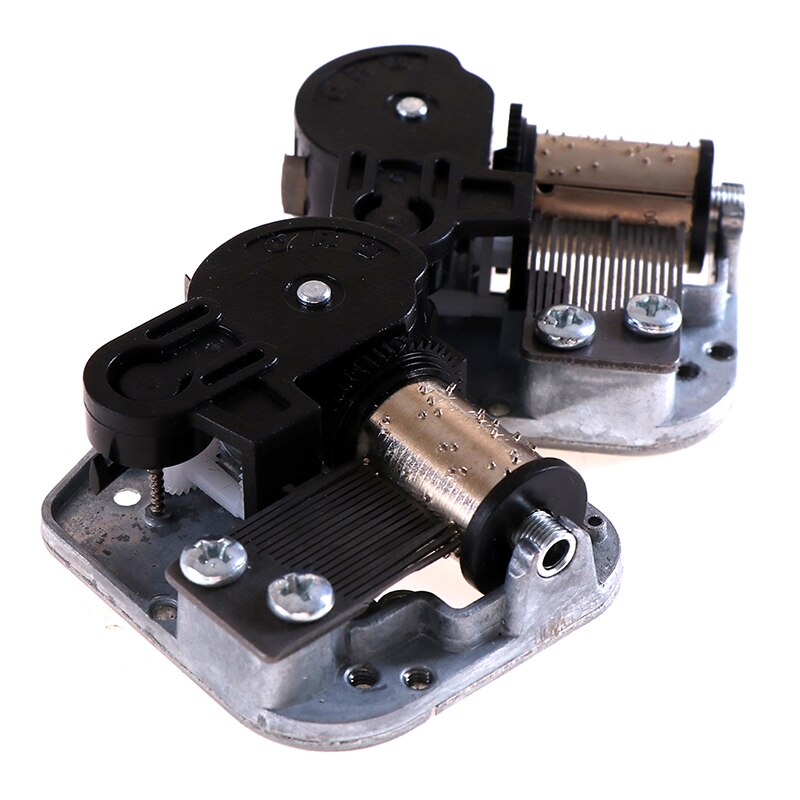 Caja de música para Windup, 1 unidad, Sankyo, tornillos de movimiento Musical, llave, decoración del hogar, Plata aprox. 50g, decoración artesanal