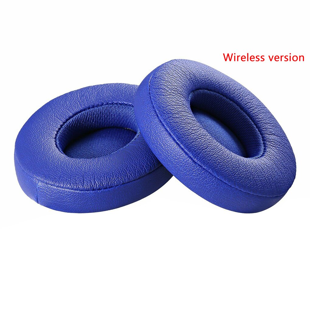 Proteinlæder memory foam ørepuder erstatning for beats solo 2/3 hovedtelefon ørepude bluetooth type kablet/bluetooth version: 11