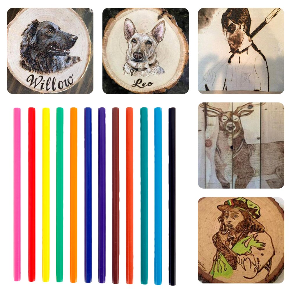 73pcs Carving Pyrography Pen Kit Wood Burning Wood Embossing Burning Set 60W Adjustable Temperature Soldering Iron Welding Tool