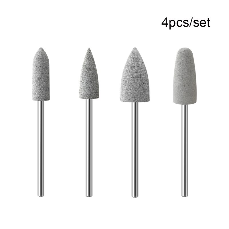 Kads Rubber Silicon Nail Boren Set Elektrische Frezen Voor Manicure Machine Nail Bestanden Roterende Nail Boor Tool: Set 6