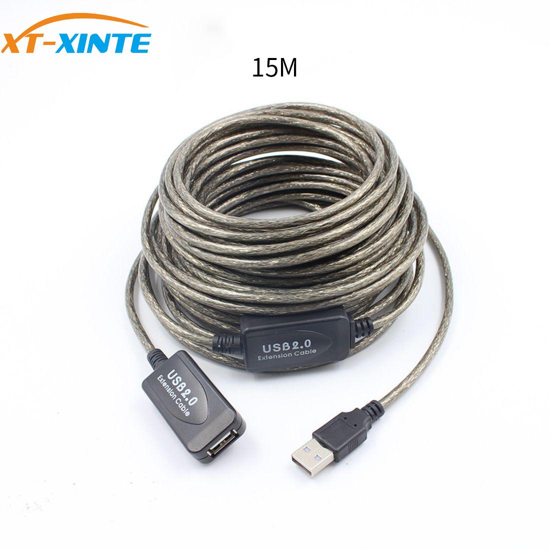5M 10M 20M USB 2.0 Verlängerungskabel USB Verlängerung Stecker auf Buchse aktiv Verstärker USB-Anschluss Kabel Draht Verlängerungskabel USB-Adapter