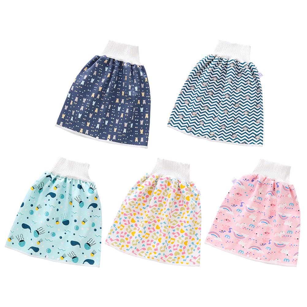 Baby Diaper Skirt Baby Waterproof Cloth Diaper Leak-proof Mattress Washable Cotton Children Urine-proof Bed Skirt Pants