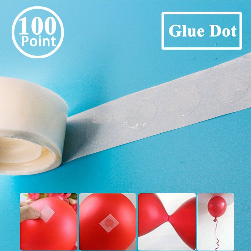 5M arco de globos de globo cadena cinta punto adornos para de cumpleaños Fondo bebé niño globo de niña set de guirnaldas: 100point ball glue