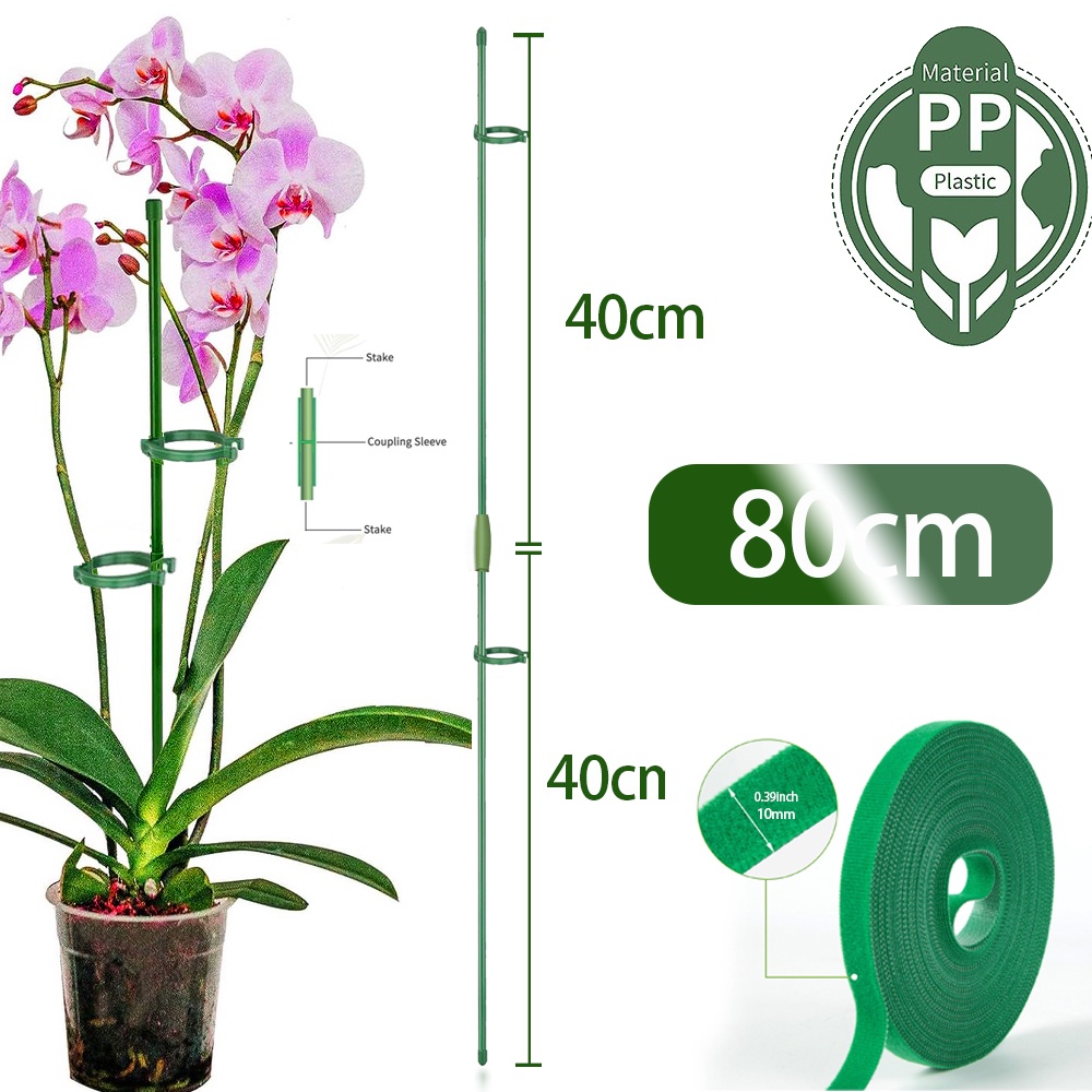 Plant Stakes Adjustable Plant Support Stakes for Medium and Small Indoor Plants Garden Stakes for Strong Plant Support: Silver