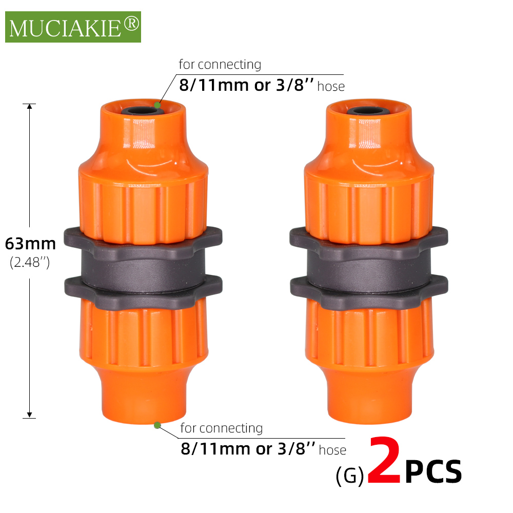 2Stck Garten Schlauch Schnell Anschlüsse Orange Gummi Kunststoff Kupplung Adapter Bewässerung Auto Waschen Gelenke 1/4'' 3/8'' 1/2'' 3/4'': Blau