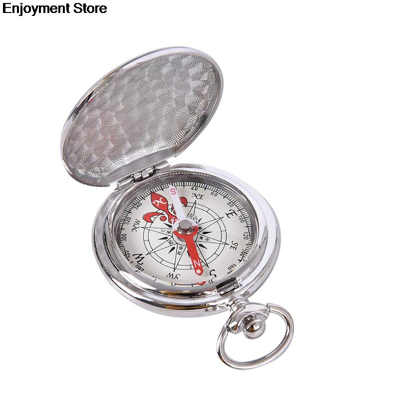 Vintage Copper Flip Cover Metal Pocket Watch Flip Compass Camping Hiking Boating Nautical Marine Survival Compass