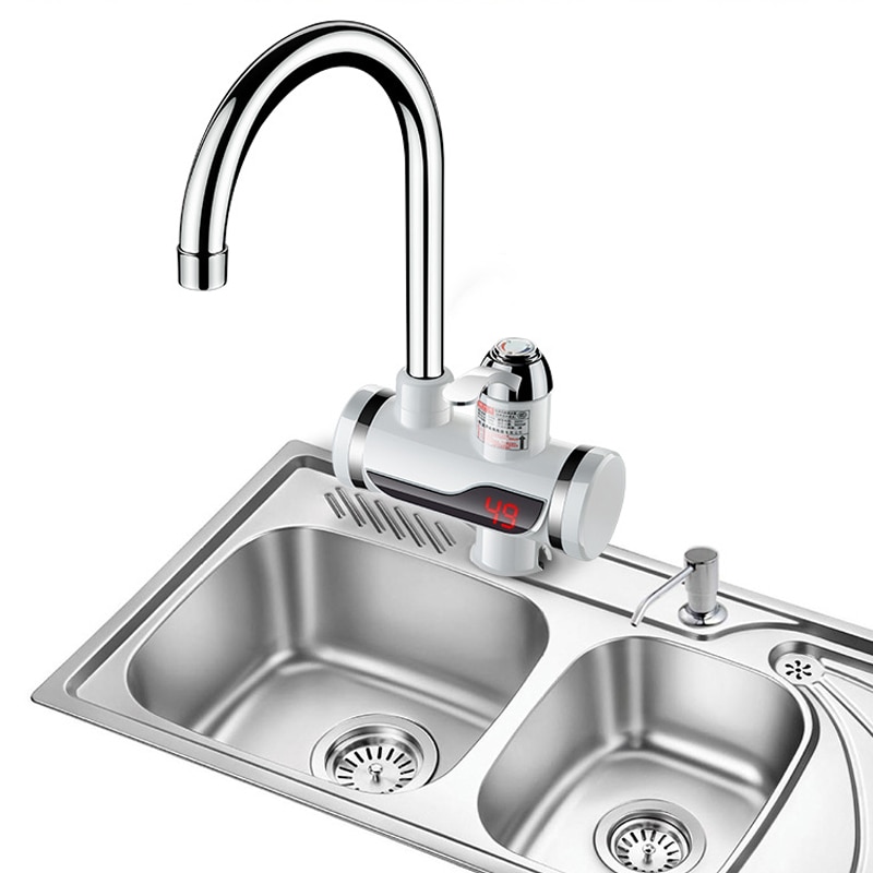 Dmwd Elektrische Onmiddellijke Douche Boiler Instant Water Kraan Keuken Elektrische Kraan Water Verwarming Momentane Heater 3000W