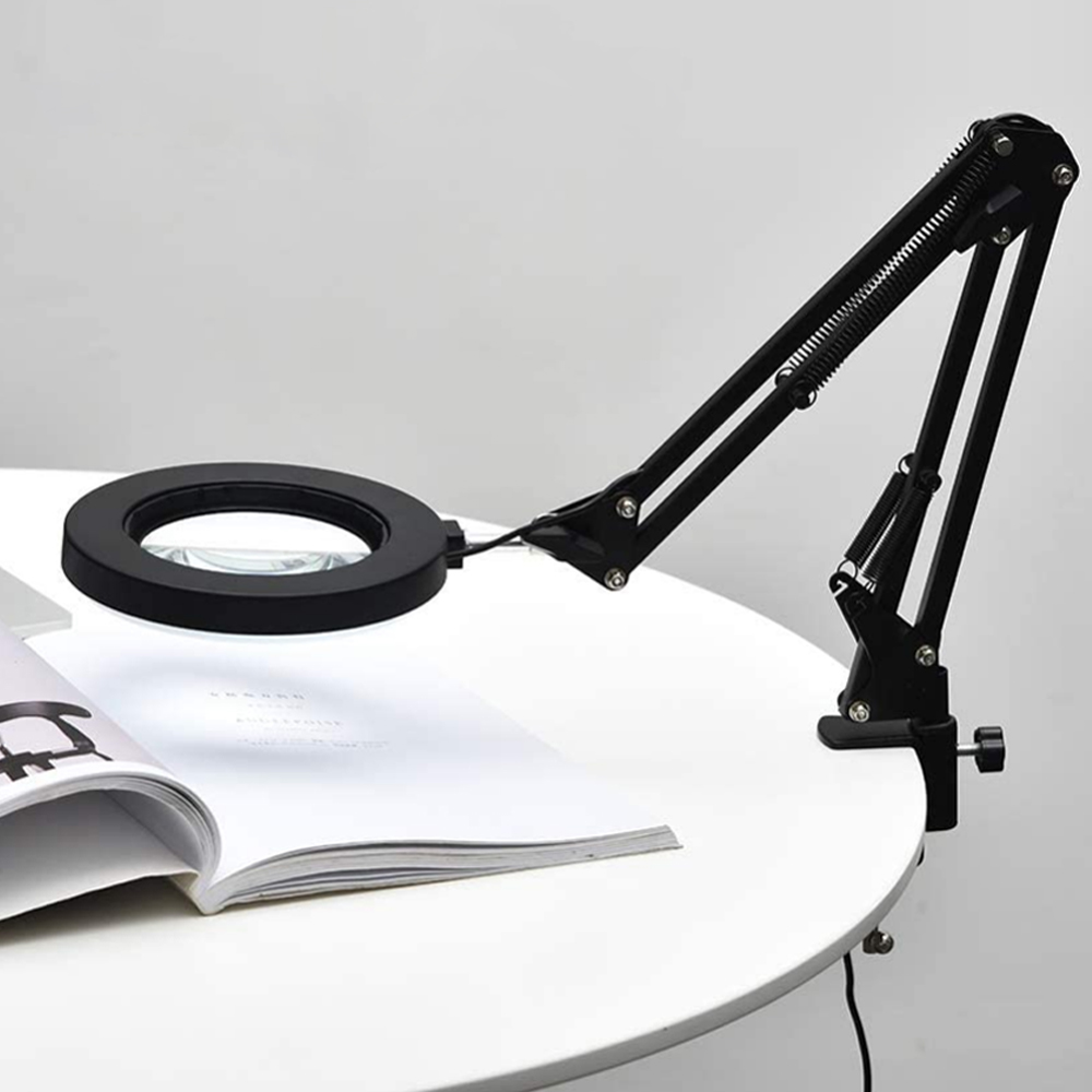 72 10x LED-leuchtlupe mit usb-anschluss und 3 farben, Ideal für lötkolbenreparaturen, als tischlampe oder hautpflege-werkzeug.