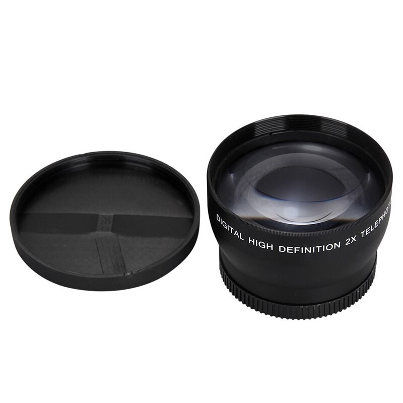 52Mm 2X Nification Telelens Voor Nikon AF-S 18-55Mm 55-200Mm Lens Camera