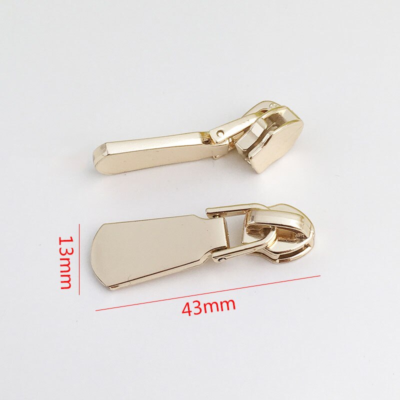 5 pièces 5 # fermeture métallique pour fermetures à glissière en Nylon sac vêtements Zipps tête tire Zip Kits de réparation bricolage accessoires de couture: No13