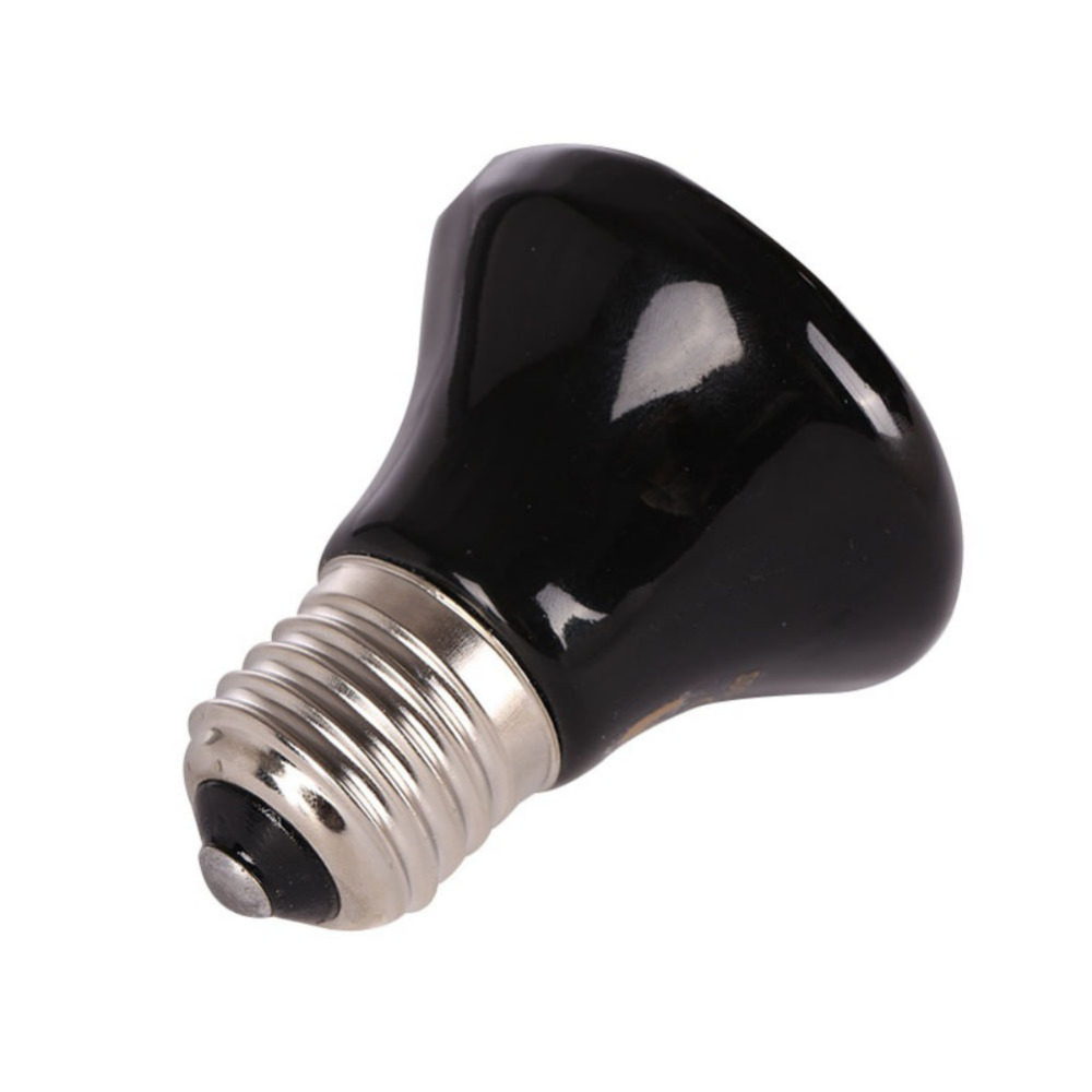 Pet Heating Lamp Black Infrared Ceramic Emitter Pet Brooder Chickens Reptile Lamp Heat Light Bulb: 220V 75W