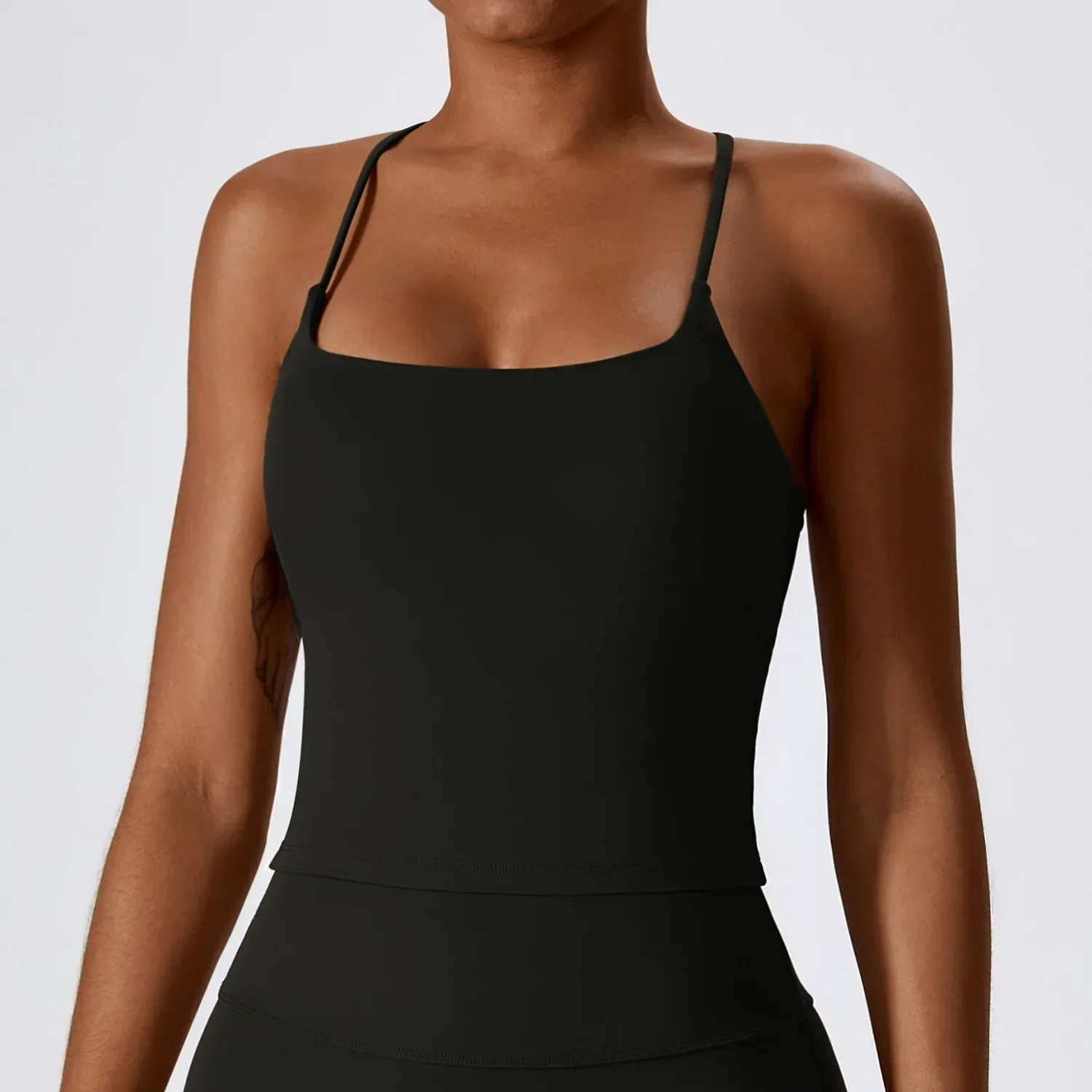 Yoga-bh's - Bare-Sensation Back Beauty Innerwear Ideaal voor sport en fitness: S / Black