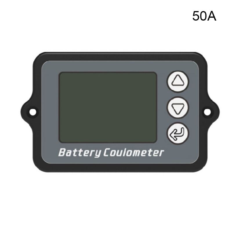 100A Coulomb Meter Battery Capacity Tester LCD Display Coulometer Power Level Lithium Battery Capacity Indicator