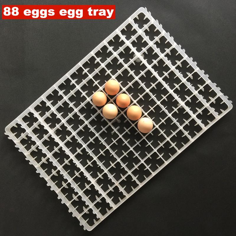 1 pz di accessori per attrezzature per incubazione 50x35.6x2.5cm plastica bianca 88 vassoio per uova è facile da usare ottima qualità: 88 eggs