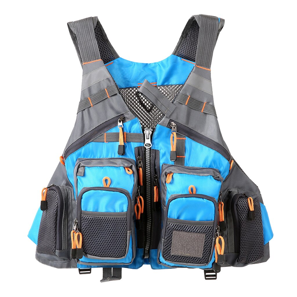 Chaleco de malla para pesca con mosca Multi-bolsillo, Chaleco de pesca con aparejos de trucha, chaleco de pesca para mujeres, hombres, pescador, fotógrafos, líderes