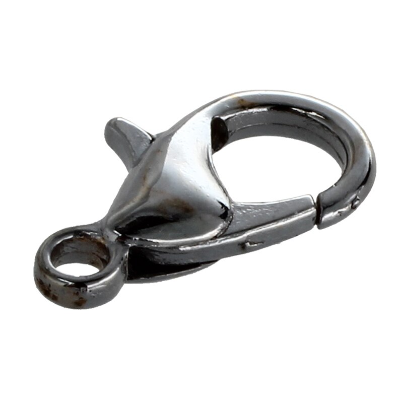 50 x Caps Lock Carabiner Chain Closures Silver: Default Title