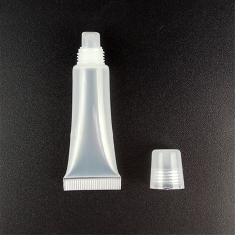 10 Stks/partij 8/10/15Ml Diy Lege Lippenstift Buis Lippenbalsem Zachte Buis Make Squeeze Clear Lip gloss Container Lege Lippenstift Buis