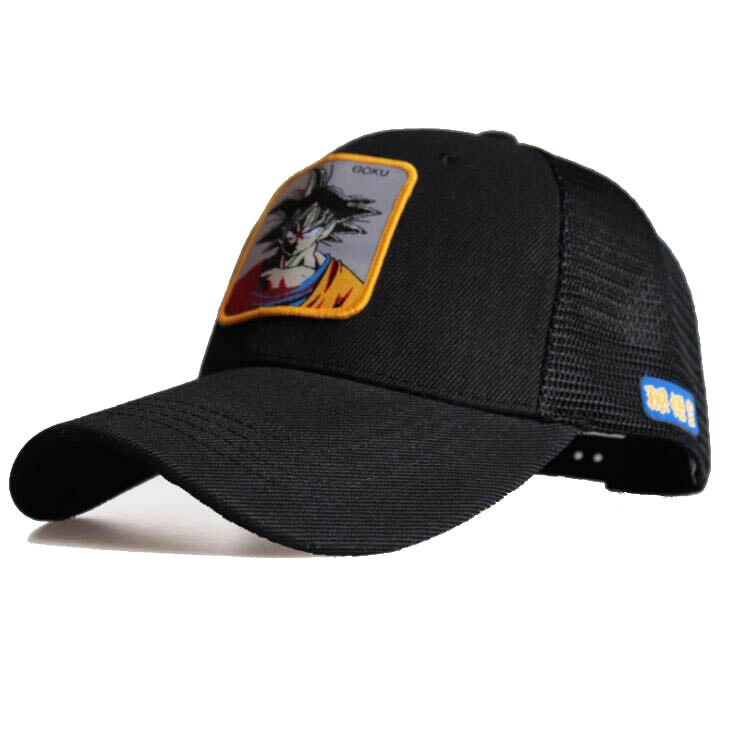 Sombrero de malla Z de dibujos animados, geniales, Goku, Vegetto, Lunch, Saiyan, sombreros de béisbol, gorra de mujer, Unisex: D27