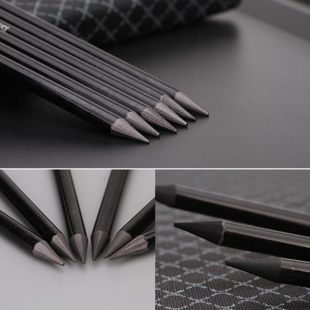 6-Pack Sketch Drawing Pencil Set Woodless Graphite Pencils 17.5cm 2H HB 2B 4B 6B 8B for Artists