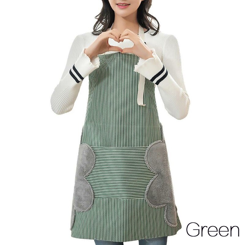 Adjustable Kitchen Apron High-grade Pinafore Waterproof Antifouling Aprons Cooking Baking Restaurant Erasable Hand 8A2256: Yellow
