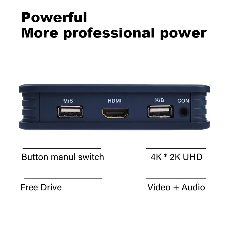 2 puertos HDMI compatible con VGA DVI KVM, teclado, ratón, USB 2,0, compartir conmutador, caja divisora con control remoto, Cables USB