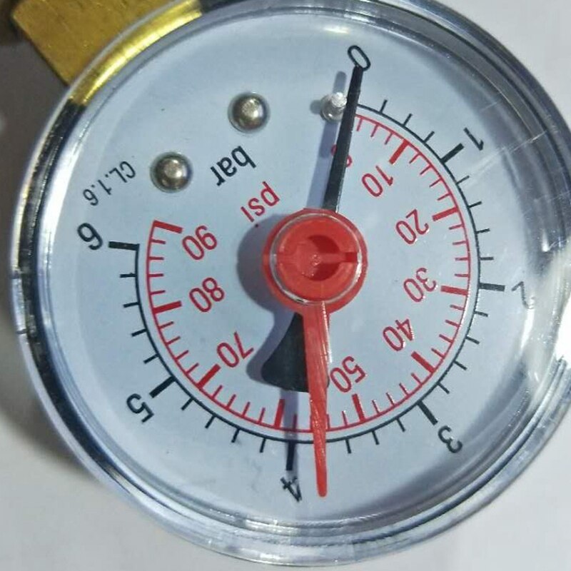 Brass Boiler Valve 1 Inch DN25 Exhaust Safety Pressure Relief Valve and Pressure Gauge Boiler Safety Components