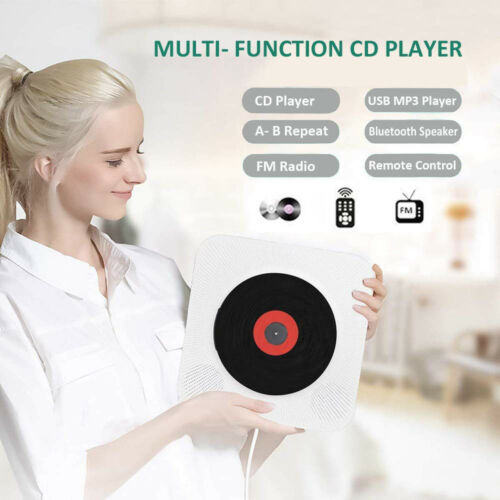Vægmonteret CD-afspiller - Bluetooth, FM-radio, US... – Grandado