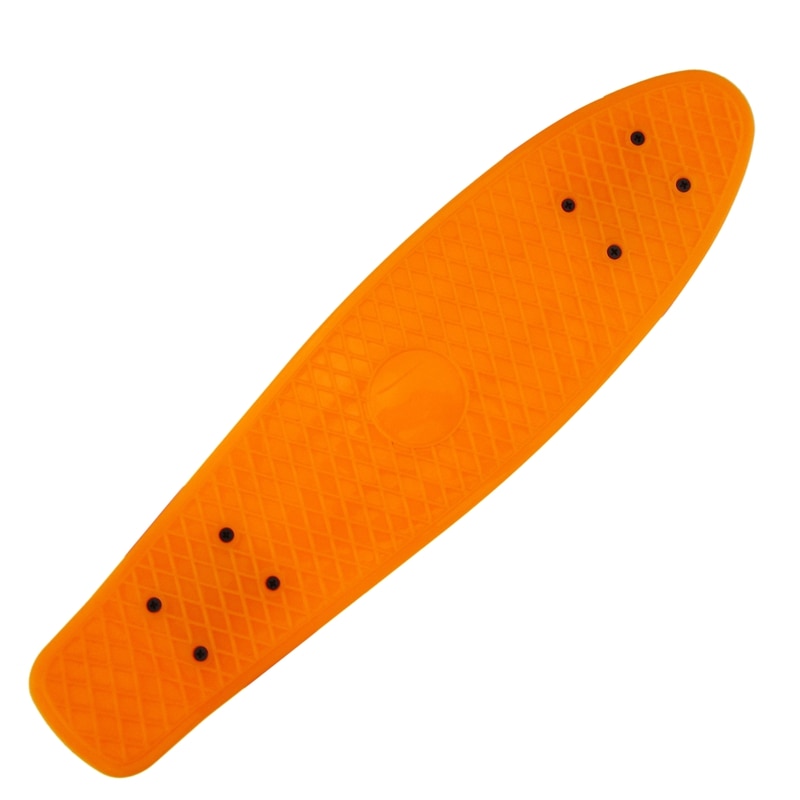 22.5X 6 pouces planche à roulettes en plastique poisson banane planche à roulettes pour Sport en plein air planche à poisson anti-dérapant pont Orange: Default Title