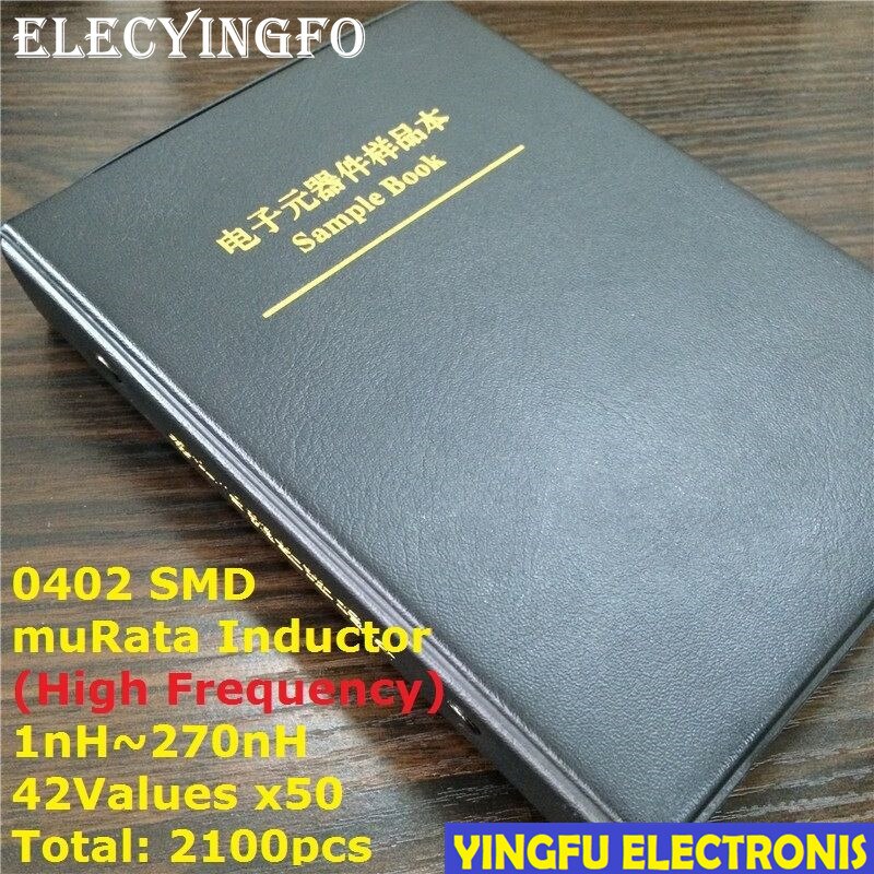 0402 Murata Smd Chip Inductor Diverse Kit 1nH ~ 270nH 42Valuesx50 Monster Boek