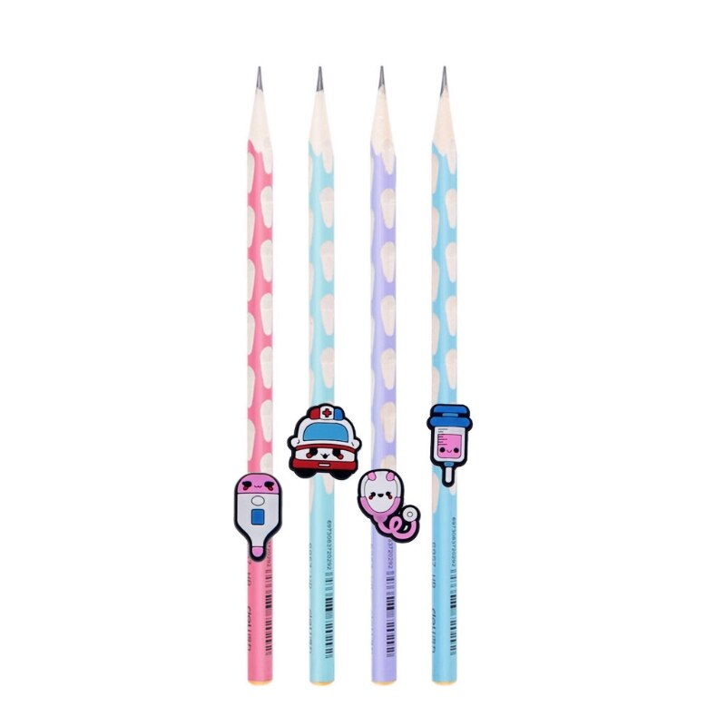 Pack Of 20 Mini Cute PVC Pen Caps Pencil Top Hats Stationery Pen Boxes Pendant (random Style)