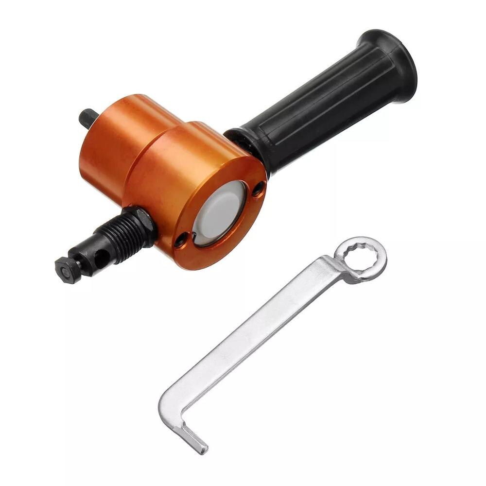 160A Double Meta Blue or Orange Double Headed Sheet Metal Cutting Nibbler Drill Attachment Metal Cutter