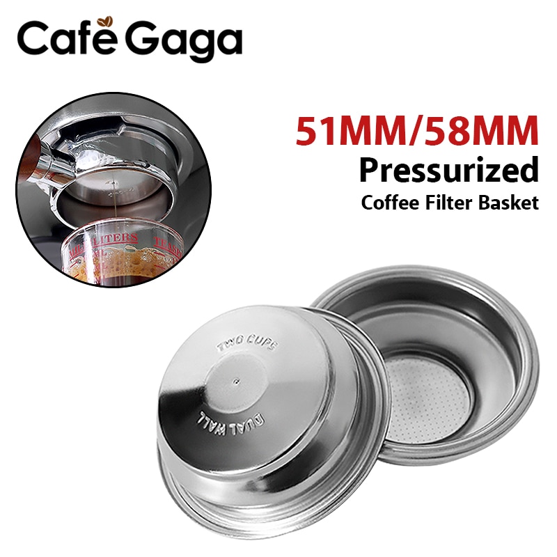 51MM/58MM cestello filtro caffè pressurizzato/non  – Grandado