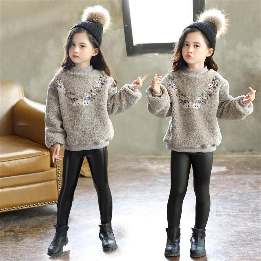 Pu tjejer byxor vår höst leggings för tjej barn skinny byxor barn leggins tonåringsbyxor 8 10 12 år