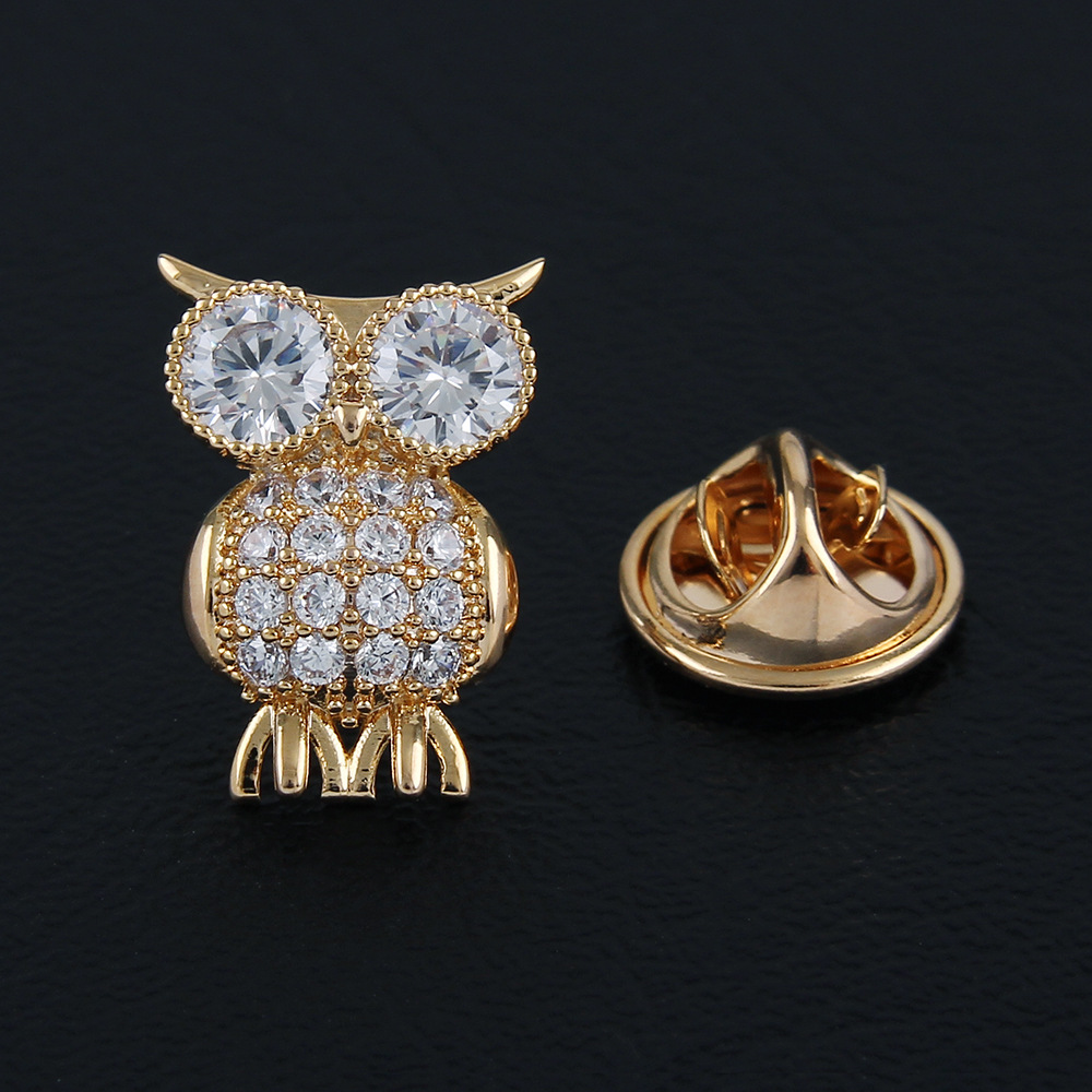 Hoogwaardige Zirkoon Kristallen Ster Broches voor Vrouwen Mannen Pak Kraag Pinnen Kleine Metalen Badeg Revers Pin Mode-sieraden: Silver Plated